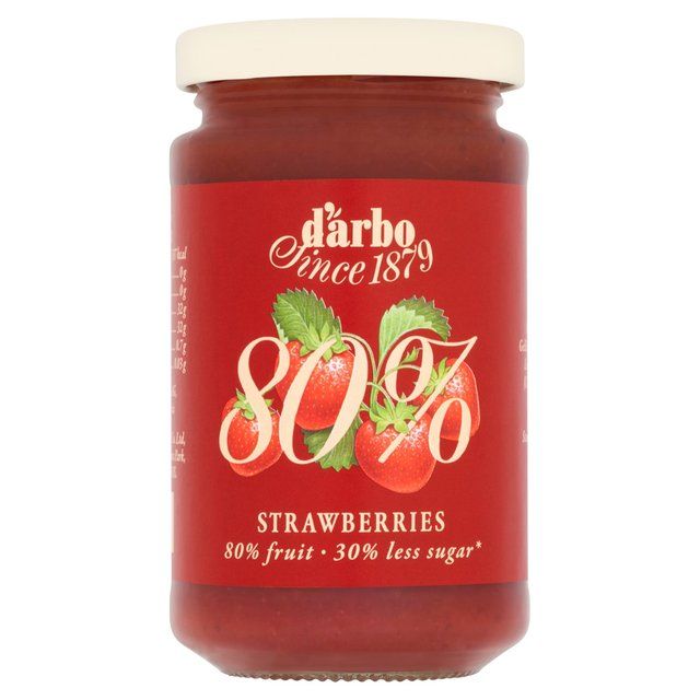 Darbo Strawberry 80% Fruit (30% less sugar)   250g