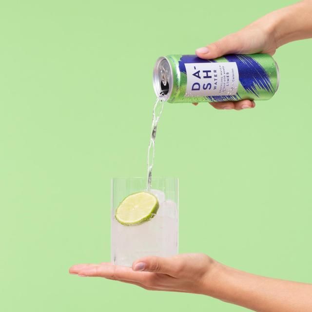 DASH Lime Infused Sparkling Water   12 x 330ml