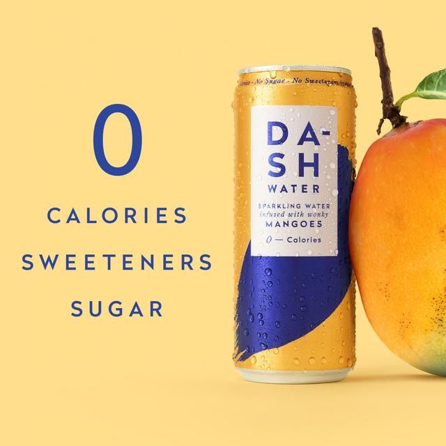 DASH Mango Infused Sparkling Water   12 x 330ml