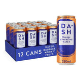 DASH Orange Infused Sparkling Water    12 x 330ml