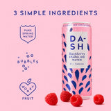 DASH Raspberry Infused Sparkling Water   4 x 330ml