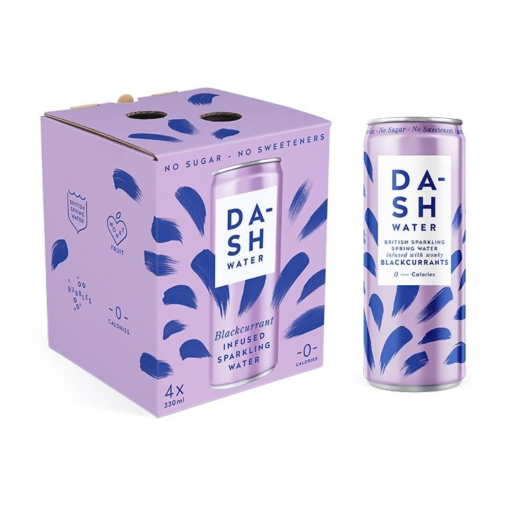 Dash Water Blackcurrant 4 x 330ml