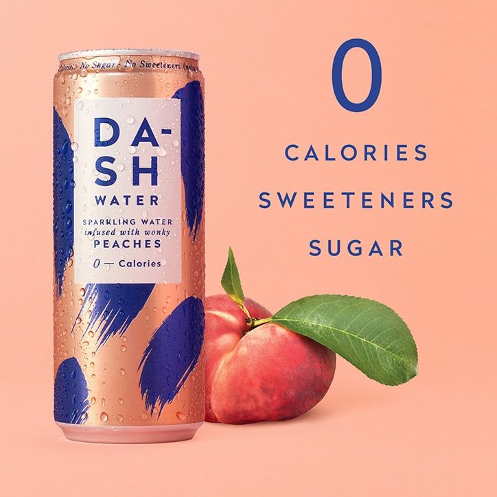 Dash Water Peach 4 x 330ml