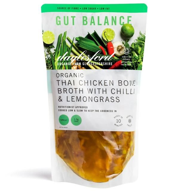 Daylesford Organic 10 Hour Chicken Bone Broth with Lemongrass &amp;amp; Red Chilli   500ml