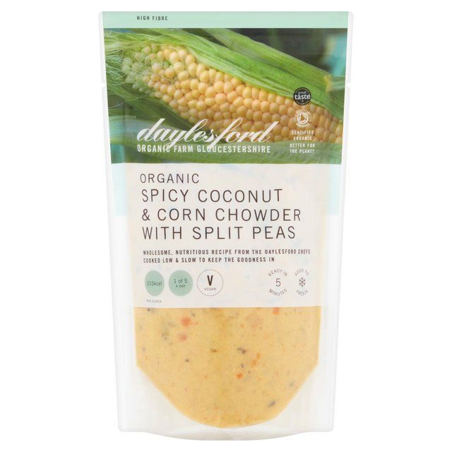 Daylesford Organic Spicy Coconut &amp;amp; Corn Chowder with Split Peas   500ml