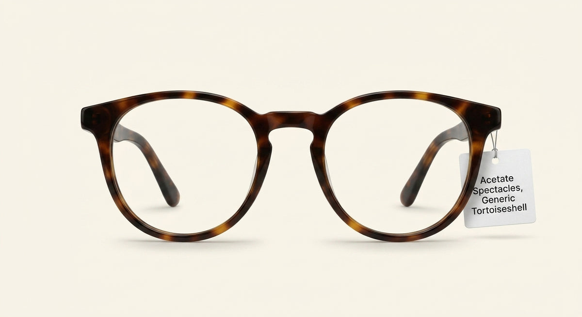 Prada PR 18WV square acetate glasses with tortoiseshell print (British brand)