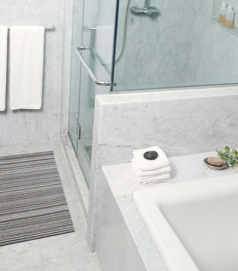 Chilewich Skinny Stripe Shag Utility Mat 61cm x 91cm - British product