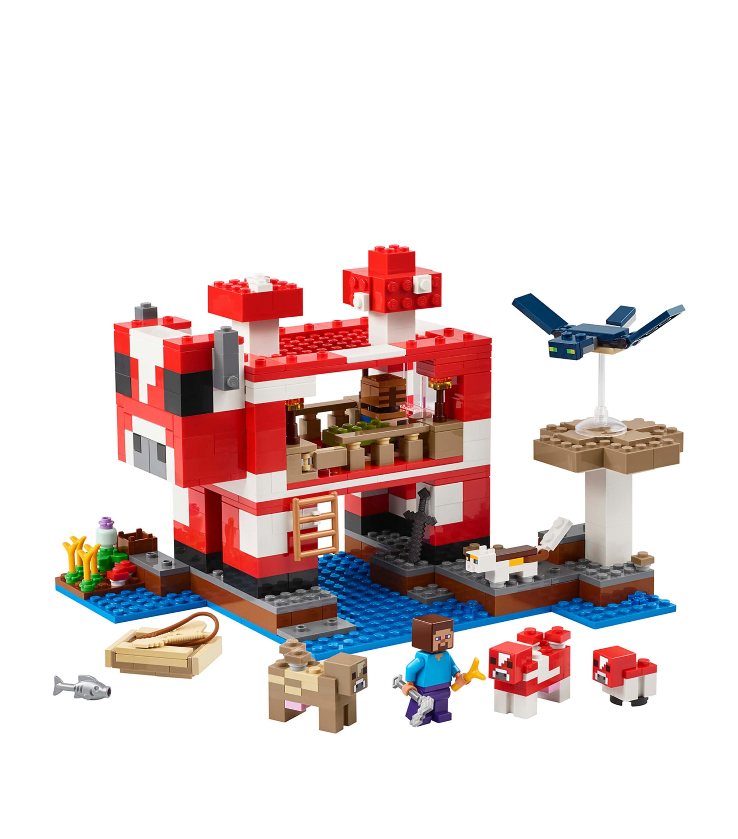 Lego Minecraft The Mooshroom House building set, UK version