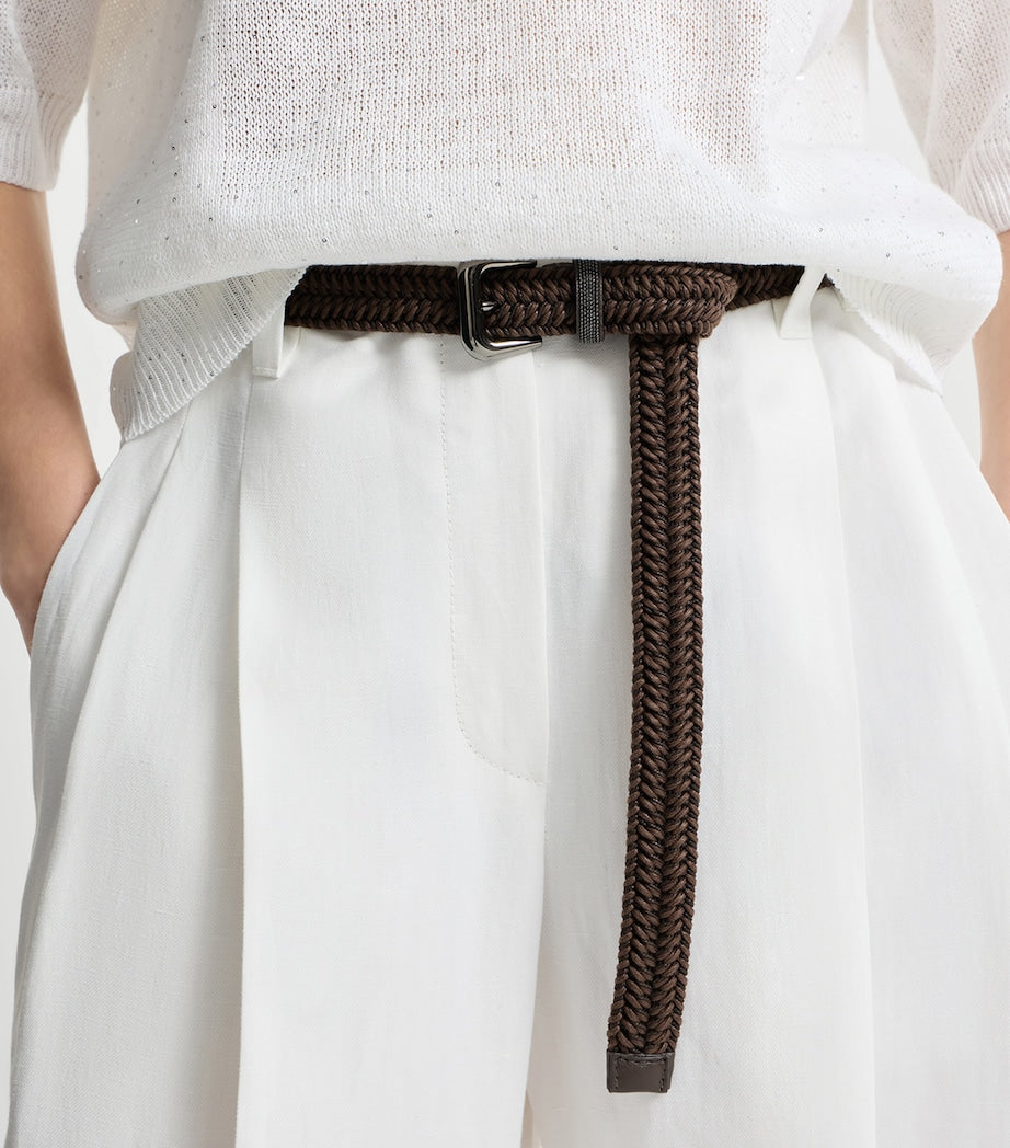 Brunello Cucinelli braided monili belt 2.5cm width - British product