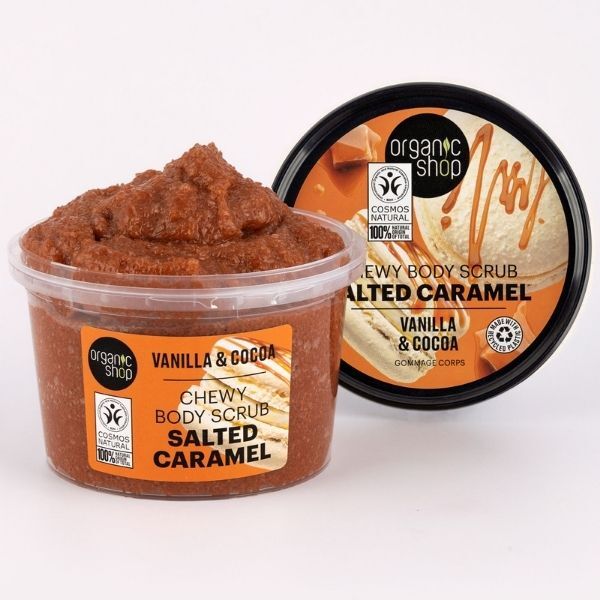 Organic Shop Salted Caramel Body Scrub Vanilla & Cocoa 250ml GOODS Superdrug   