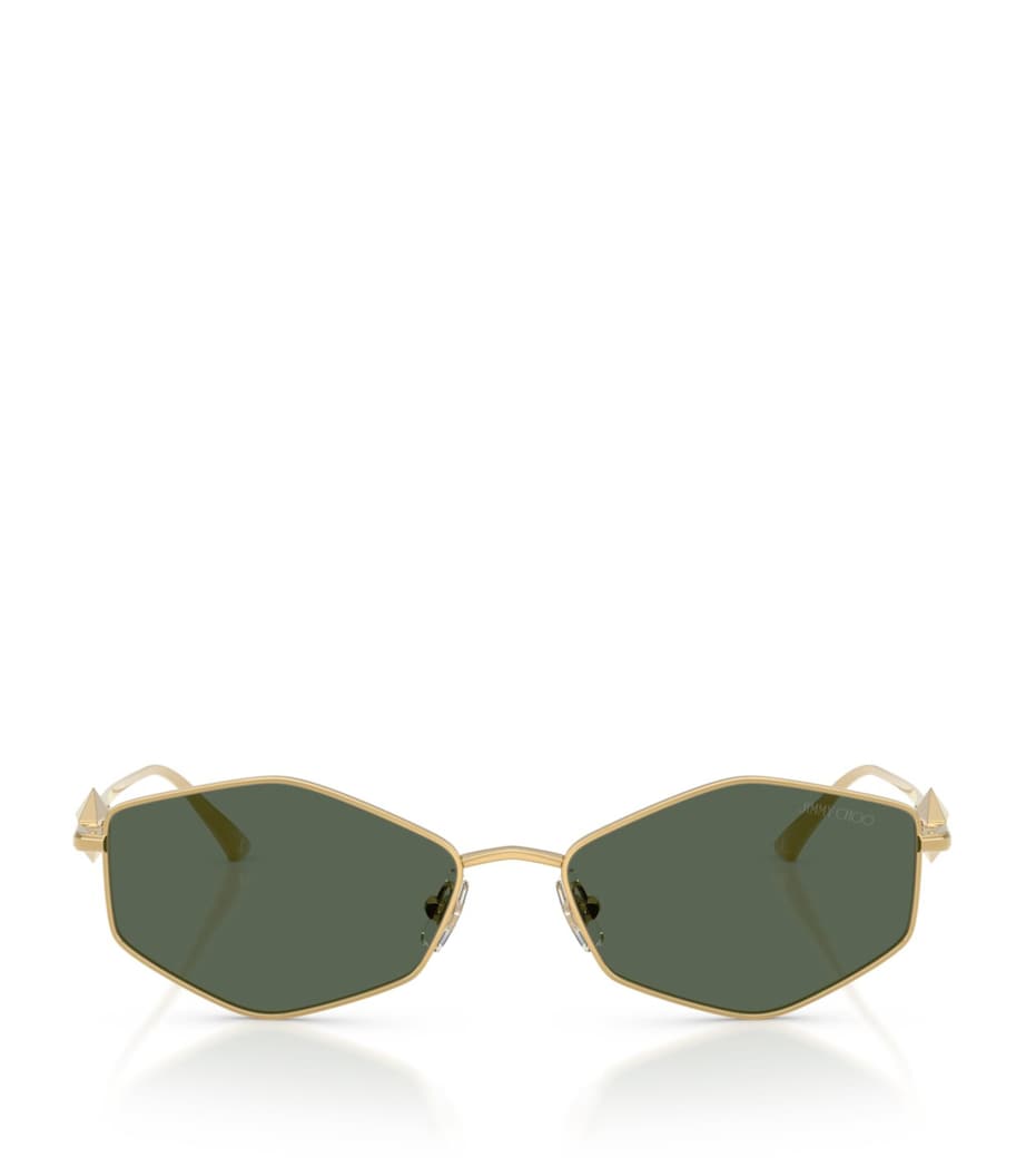 Jimmy Choo Wire Hexagonal Zoey sunglasses, imported from the UK