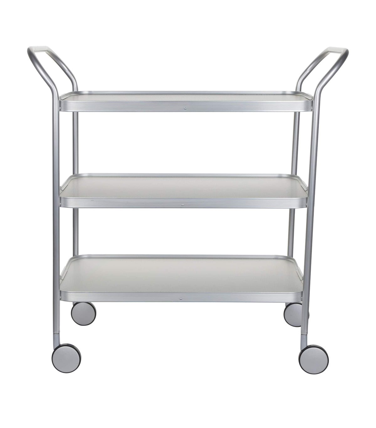 Kaymet aluminium diamond-embossed three-tiered trolley, UK version