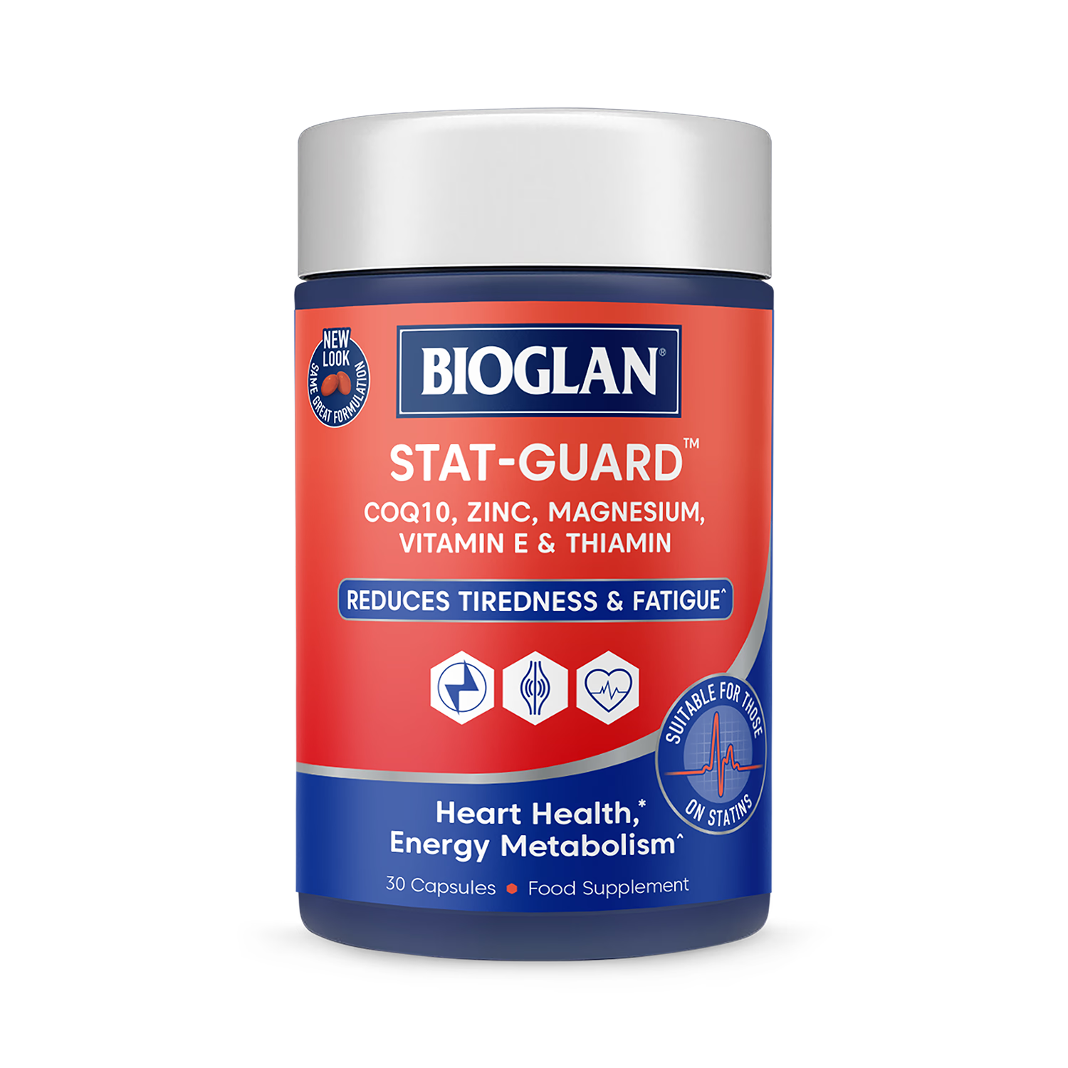 Bioglan Stat-Guard CoQ10 supplement, 30 capsules, imported from the UK