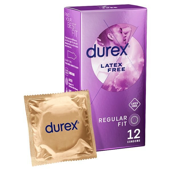 Durex Latex Free Condoms With Silicone Lube Regular Fit 12s GOODS Superdrug   