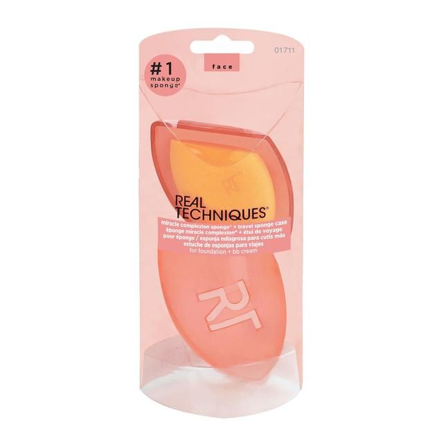 Real Techniques Miracle Complexion Sponge & Travel Case Make Up & Beauty Accessories M&S   