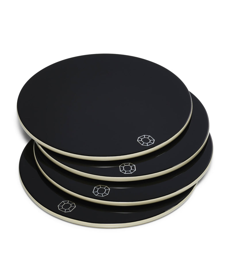 Baccarat Octogone Coasters set of 4 - British product