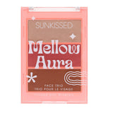 Sunkissed Face Trio palette with highlighter, blush, bronzer (British brand)