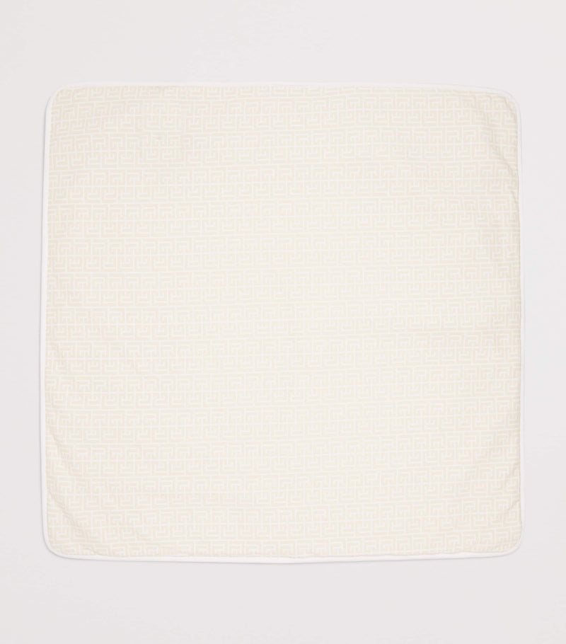 Balmain bomull monogram babyteppe - britisk produkt