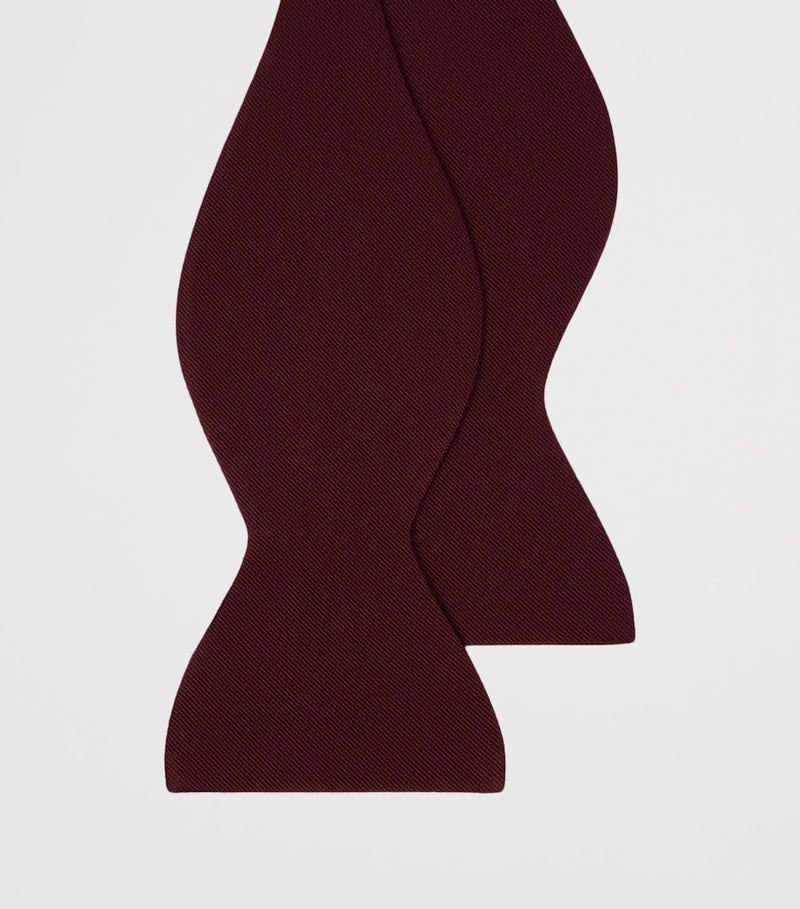 Dunhill wool-mulberry silk bow tie (British brand)
