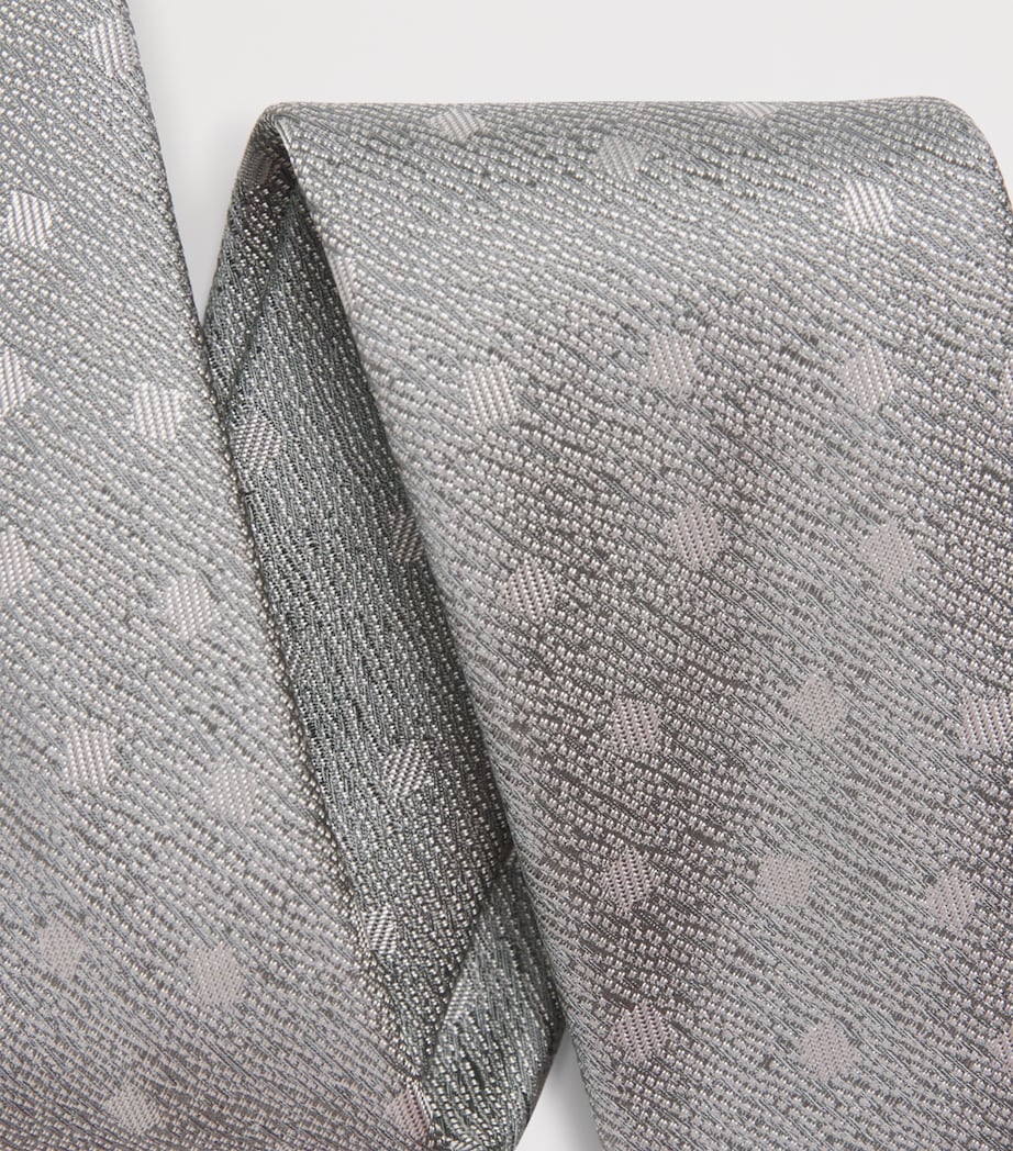Emporio Armani silk jacquard tie 7.5cm - British product