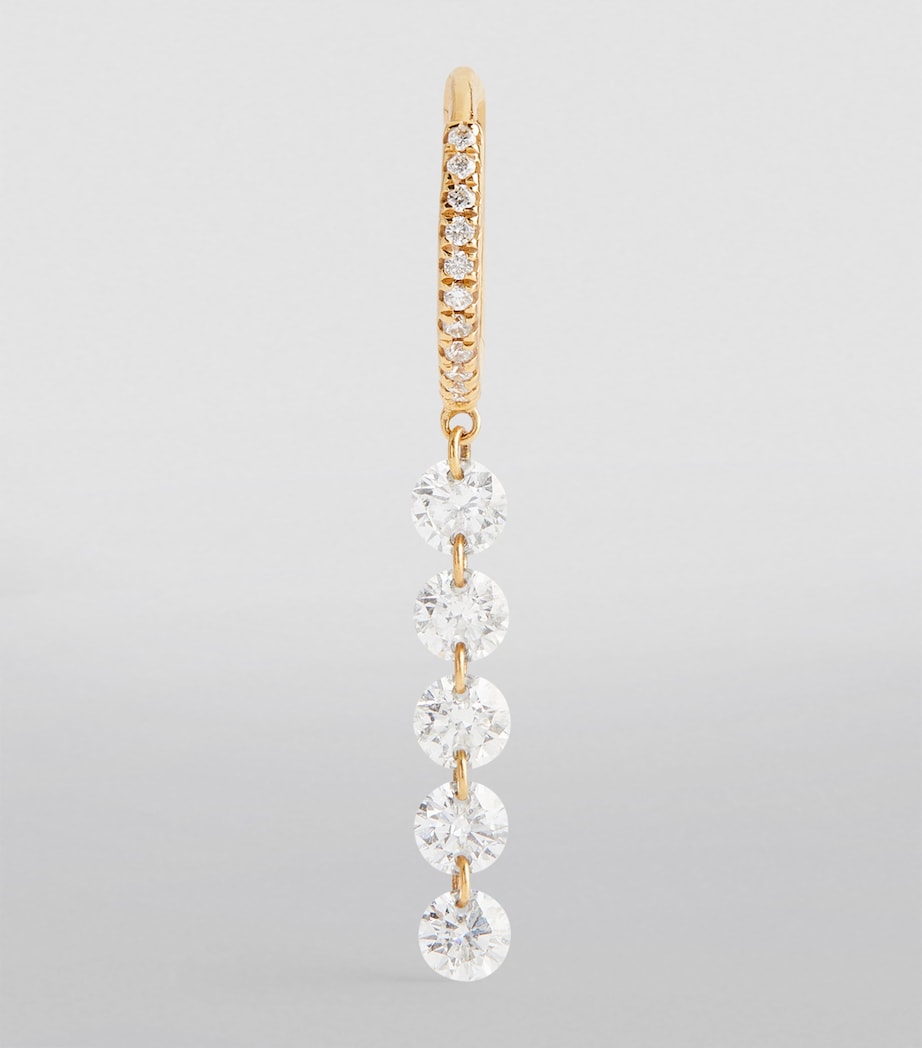 Persée yellow gold diamond single earring, UK version