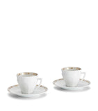Baccarat Talleyrand coffee cups and saucers 100ml - British product