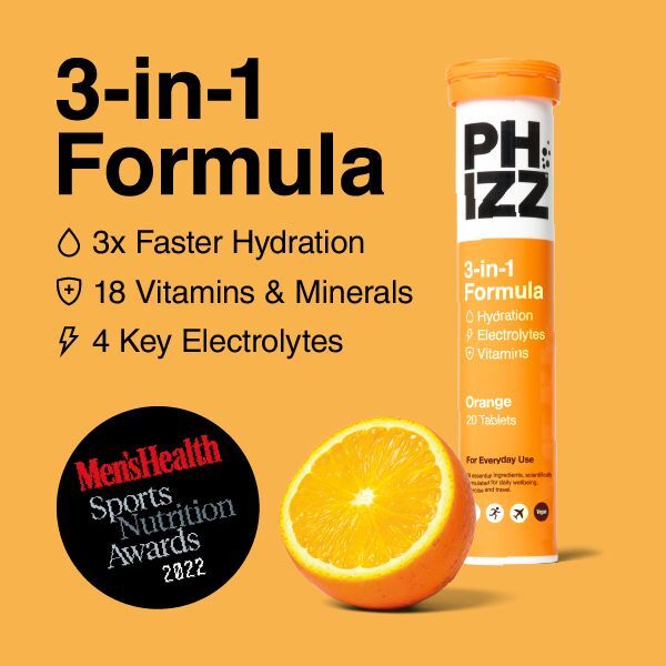 Phizz Orange 3in1 Hydration, Electrolytes & Vitamins x60 GOODS Superdrug   