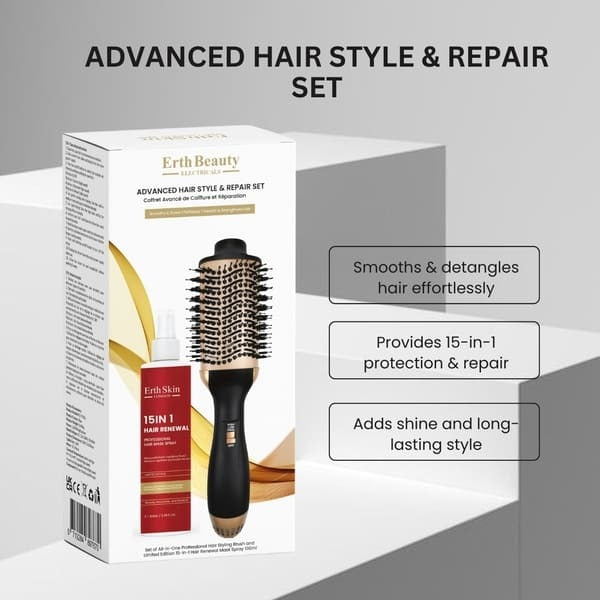 Erth Beauty hair repair set, UK version