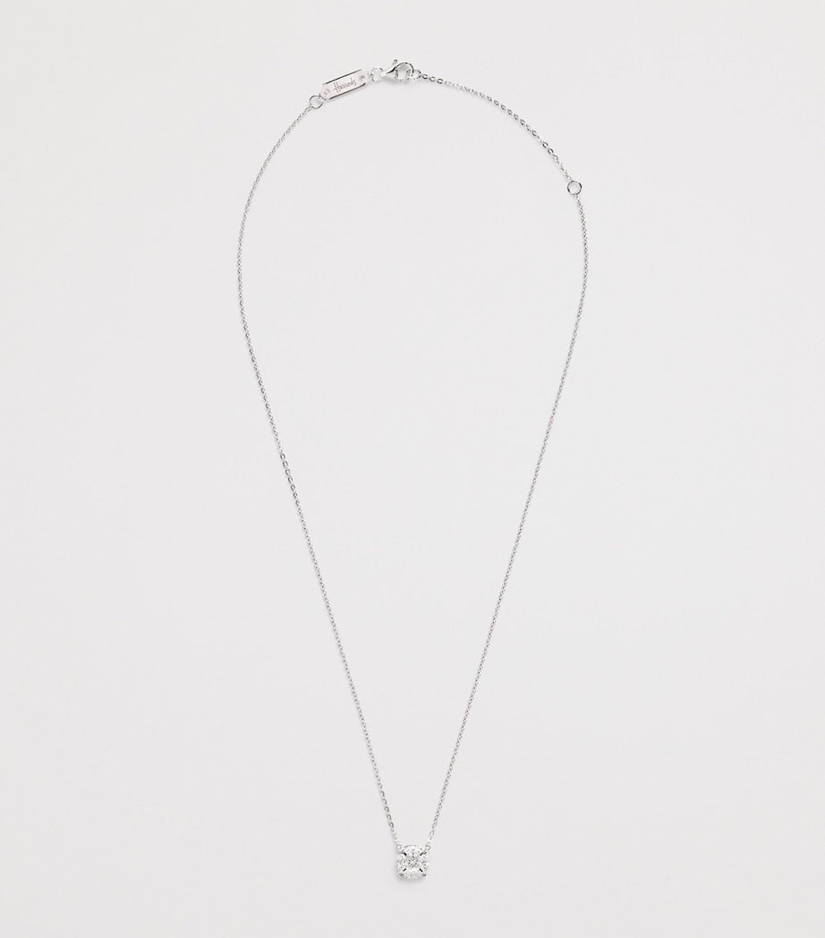 Harrods white gold diamond illusion necklace 0.90ct, imported from the UK