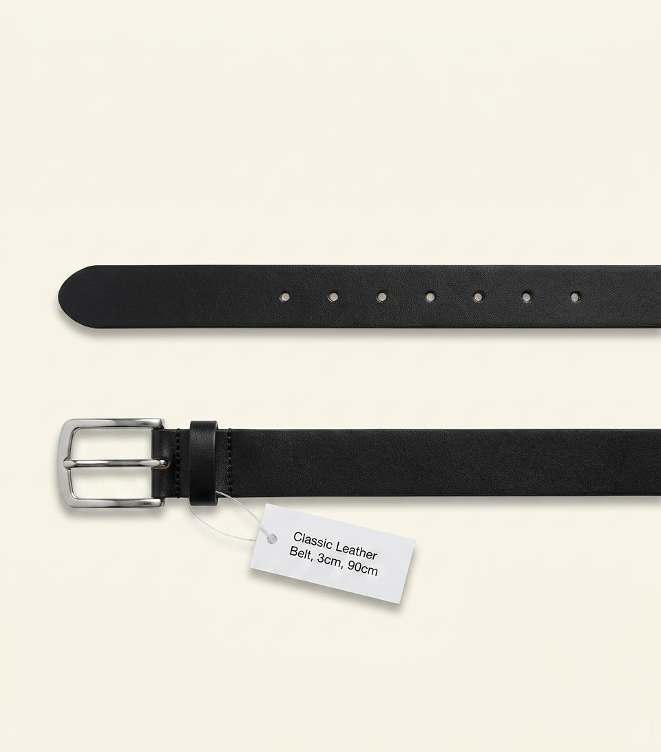 Balenciaga Leather BB Belt 3cm (British brand)