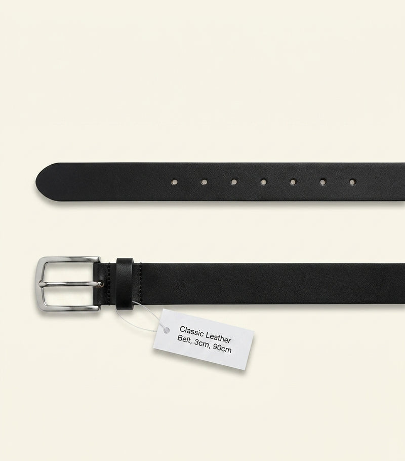 Balenciaga Leather BB Belt 3cm (British brand)