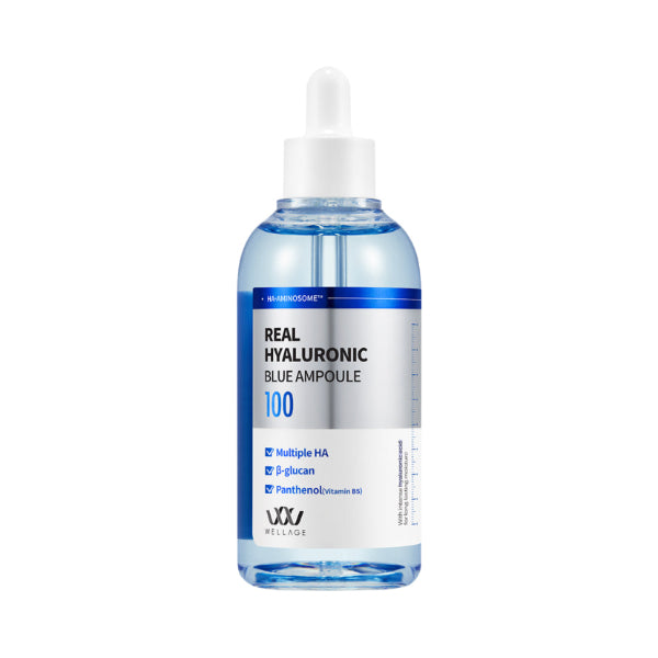 Wellage Real Hyaluronic Blue hyaluronic ampoule 100ml, imported from the UK