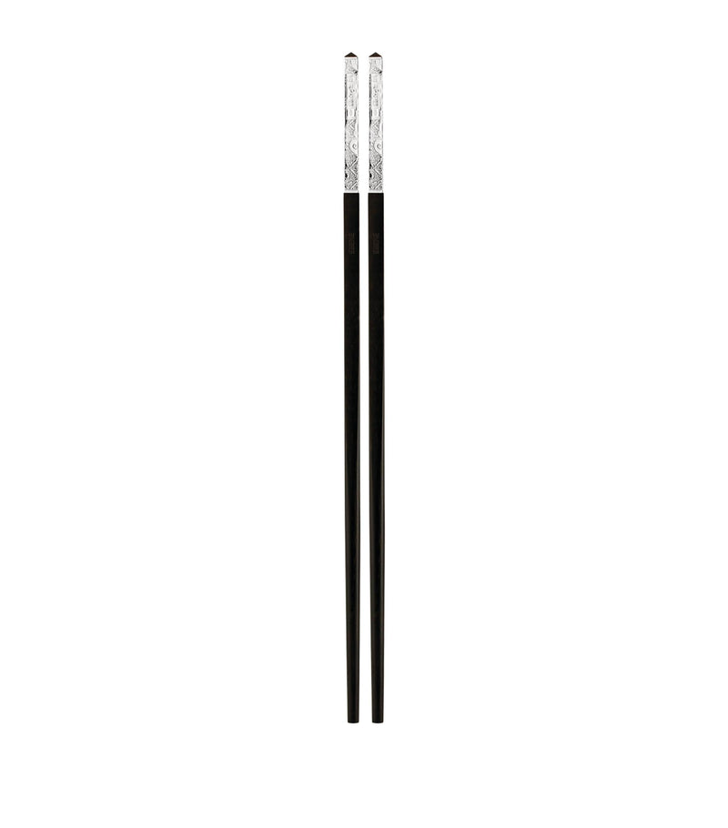 Christofle silver-plated Chinese chopsticks Jardin d'Eden - British product
