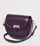 Aspinal of London croc-embossed Portobello cross-body bag, imported from the UK