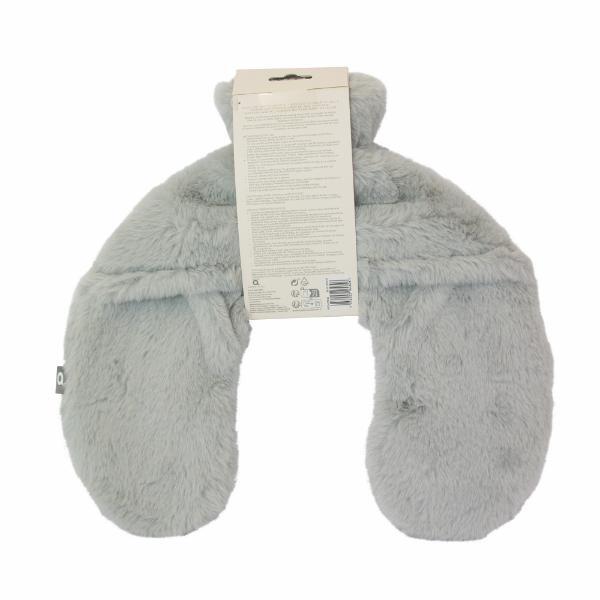 Aroma Home neck hot water bottle grey faux fur 1.8L (British brand)