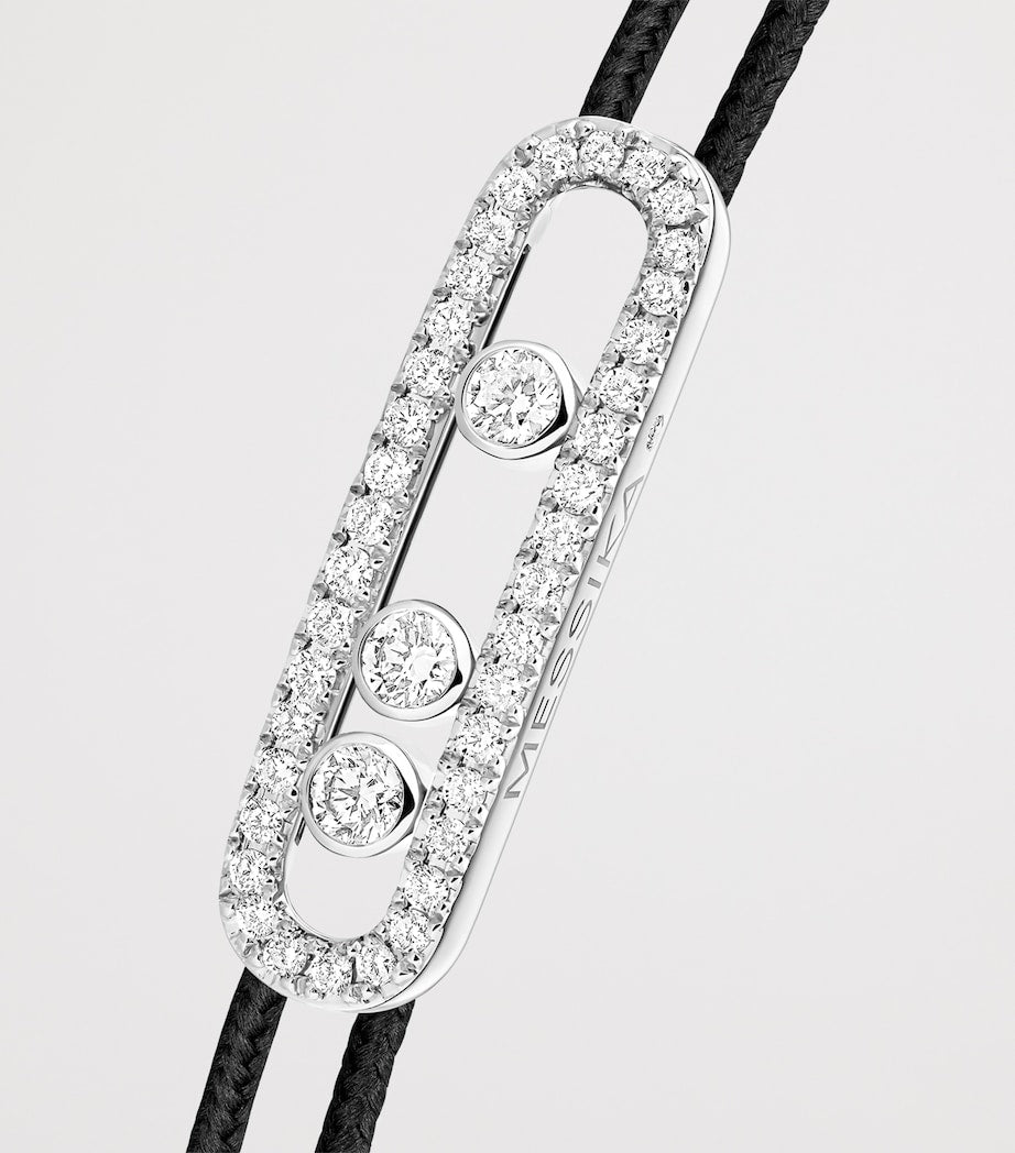 Messika white gold diamond bracelet 0.26ct, imported from the UK