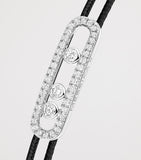 Messika white gold diamond bracelet 0.26ct, imported from the UK