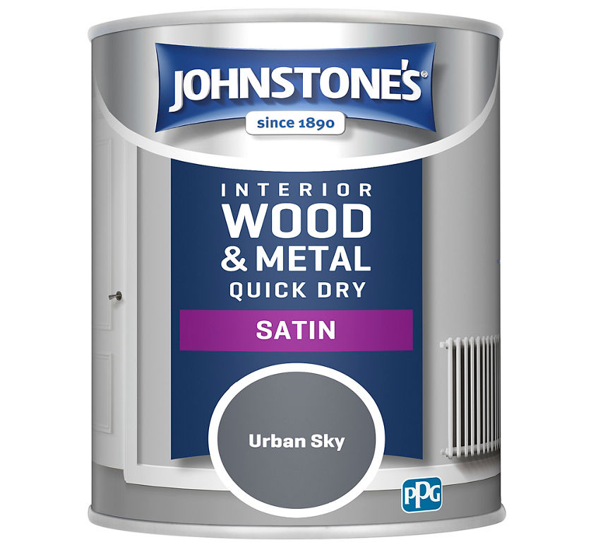 Johnstone's Quick Dry Satin, Urban Sky, 750ml DIY ASDA   