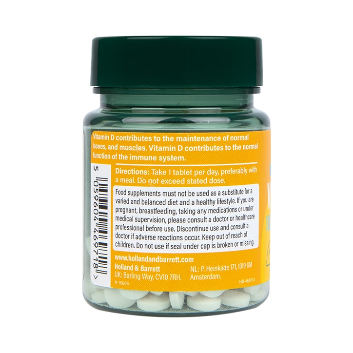 Holland & Barrett Vitamin D3 400 I.U. 10ug 120 Tablets GOODS Holland&Barrett   