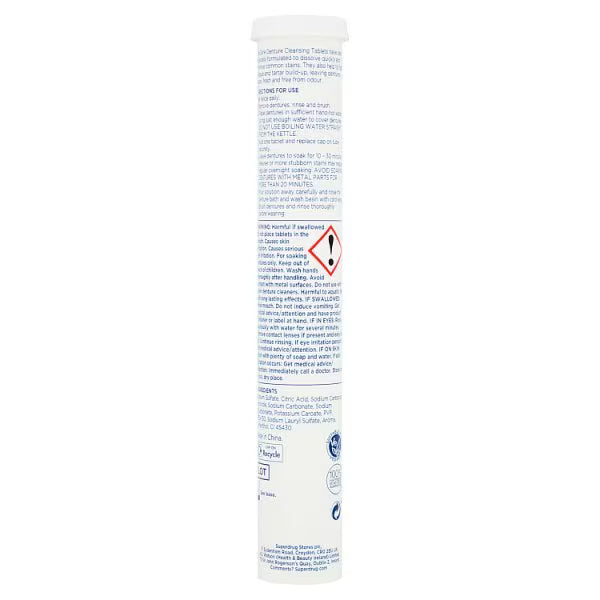 Superdrug ProCare Denture Tablets Mint 30 (British brand)