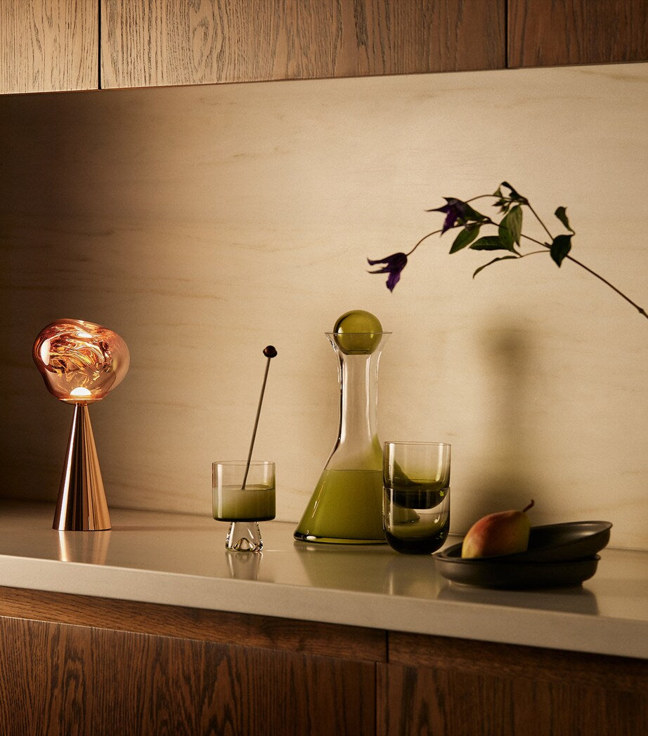 Tom Dixon portable melt table lamp with dimmable LED light (British brand)