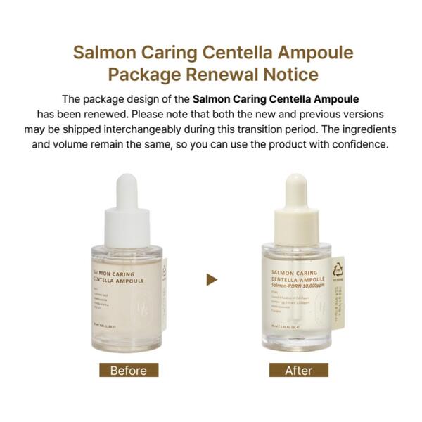 Heveblue PDRN Salmon Caring Centella Ampoule 30ml, imported from the UK