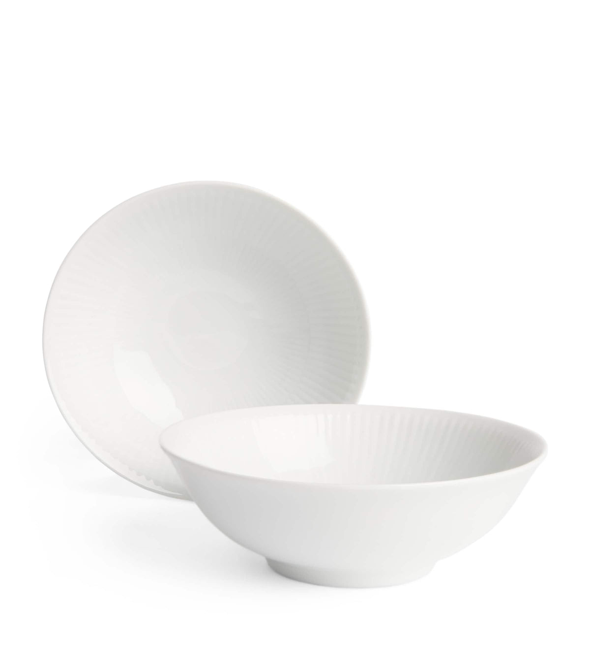 Royal Copenhagen white fluted bowls 15cm, imported from the UK