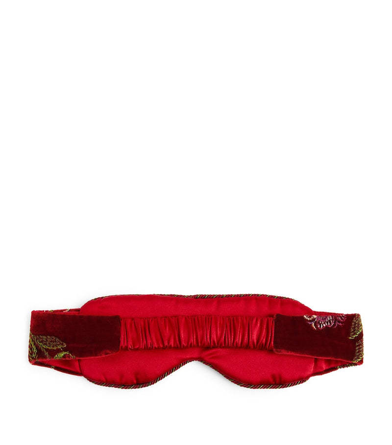 Daniel Hanson silk embroidered sleep mask - British product