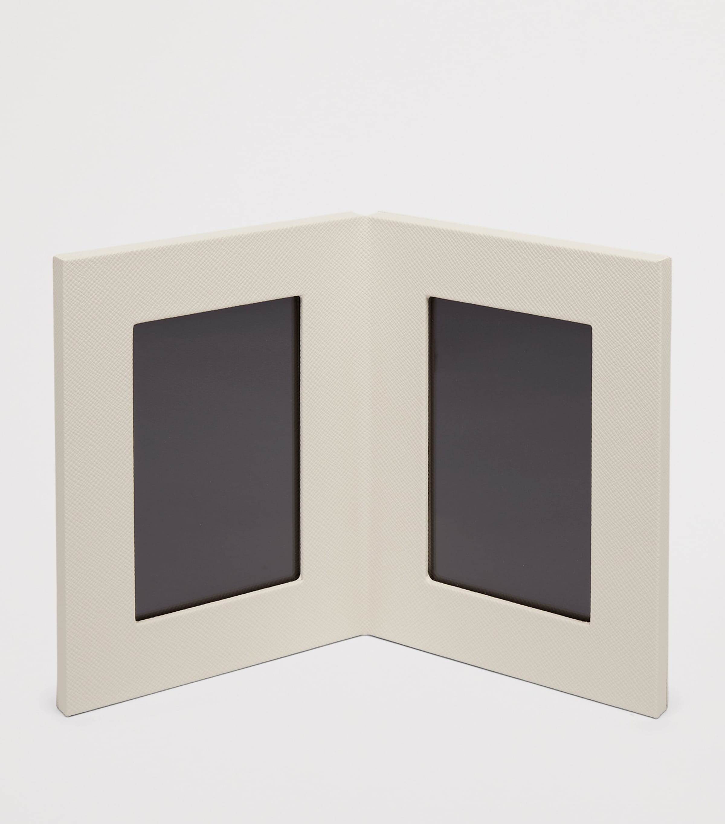 Smythson Calfskin Panama Double Frame 6 x 4 (British brand)