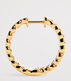 Anita Ko diamond hoop earrings in 18kt yellow gold - British product