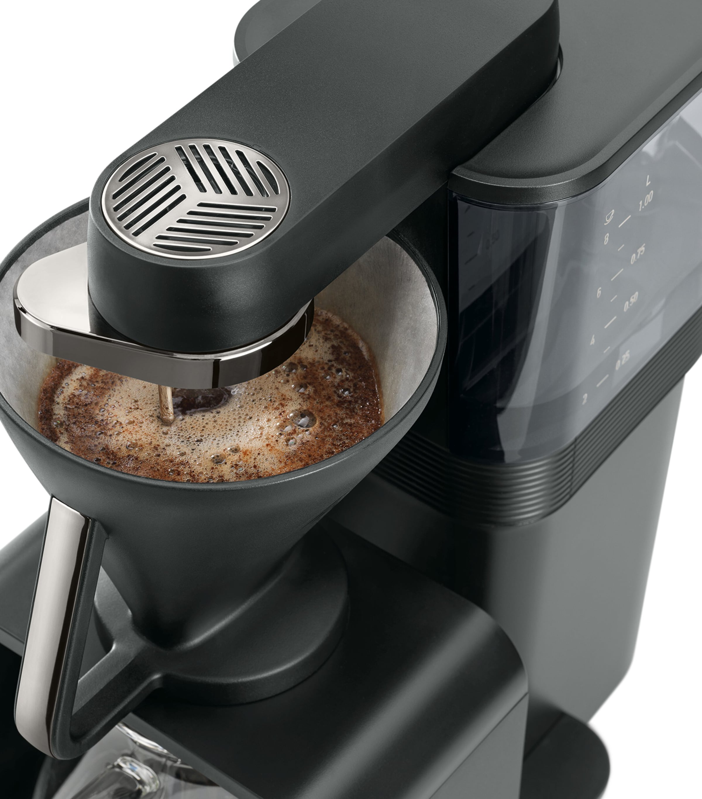 Melitta EPOUR Chrome coffee machine, imported from the UK