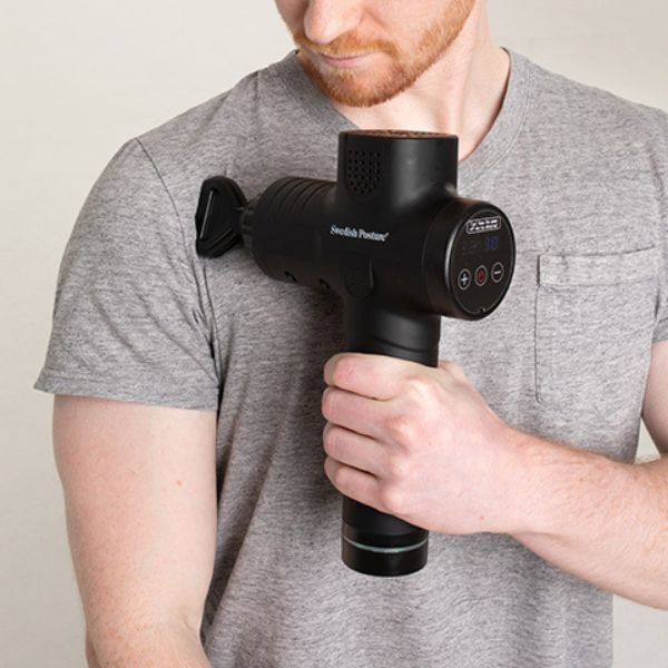 Swedish Posture Massage Gun Pro percussion device, imported from the UK