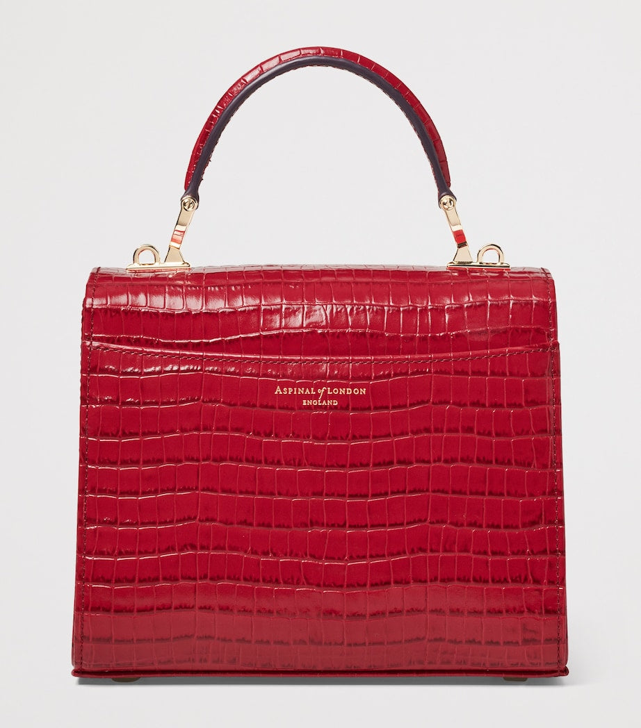 Aspinal of London midi Mayfair top-handle leather bag - British product
