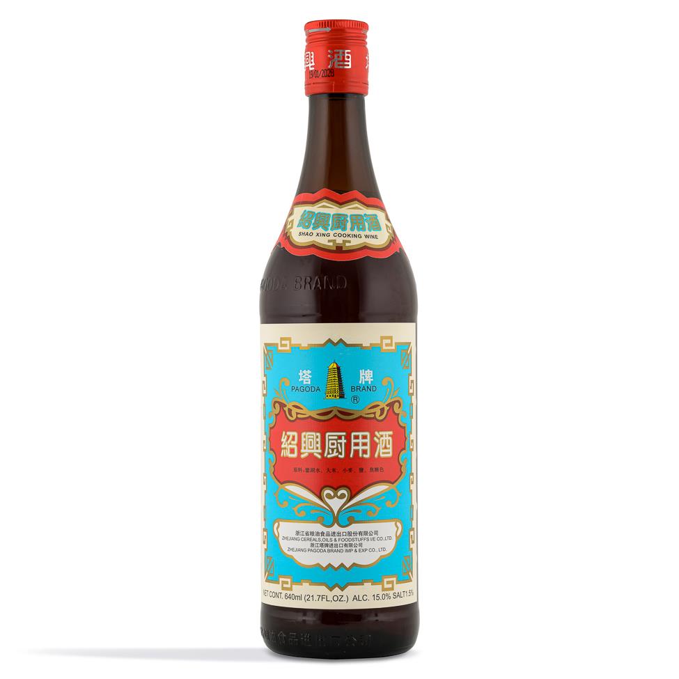 Pagoda Brand Shao Xing cooking wine 15% ABV - British product